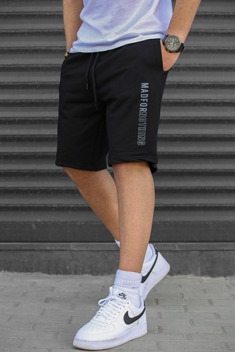 Madmext Siyah Kapri Şort 5403