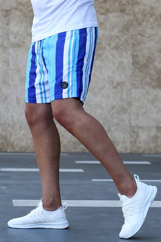 Madmext Men Turquoise Swim Shorts 5071