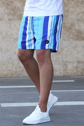 Madmext Men Turquoise Swim Shorts 5071