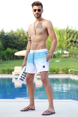 Blue Basic Swim Shorts 5778