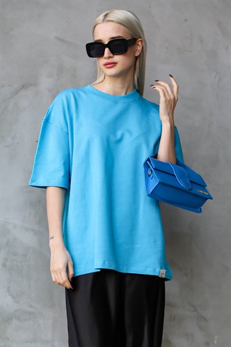 Mavi Bisiklet Yaka Basic Oversize T-shirt MG1687