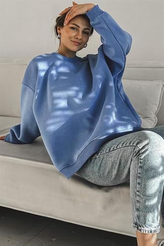 Mavi Bisiklet Yaka Basic Sweatshirt MG1559