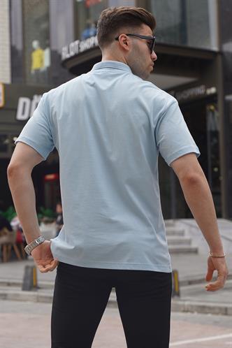 Mavi Polo Yaka Basic Erkek Tişört 6126
