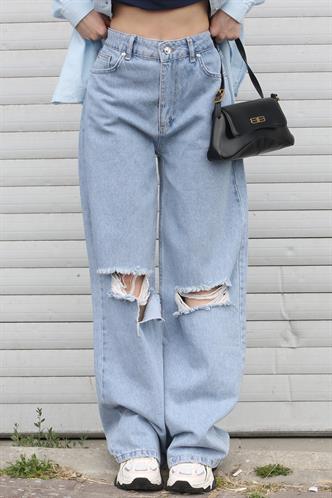 Mavi Regular Fit Yırtık Detaylı Kadın Jean MG1184