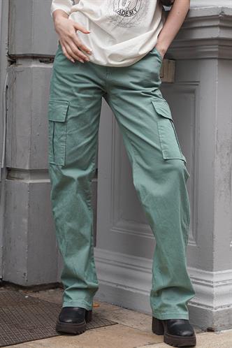 Mint Yeşili Cep Detaylı Kargo Pantolon MG1602