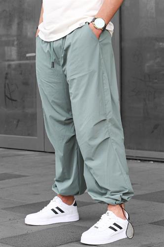 Mint Yeşili Regular Fit Erkek Paraşüt Pantolon 6504