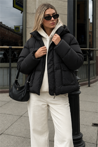 Black Oversize Pocket Jacket MG1358
