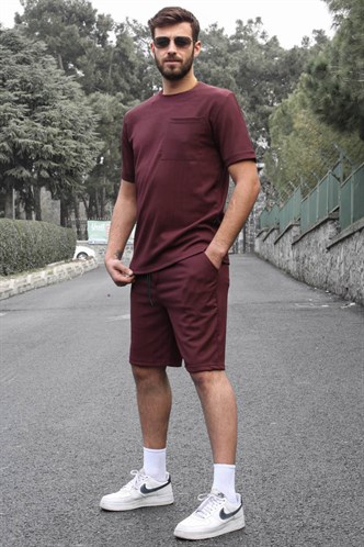 Mürdüm Basic Cep Detaylı Erkek Şort Takımı 5914
