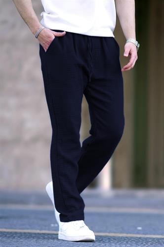 Lacivert Müslin Kumaş Erkek Basic Pantolon 6507