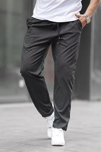 Siyah Düz Paça Erkek Pantolon 6531