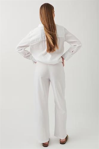 Ekru Elastik Belli Bol Kesim Pantolon MG2020
