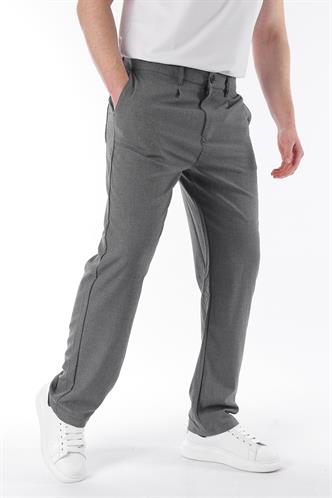 Antrasit Regular Fit Düz Kesim Yan Cepli Erkek Pantolon 6540