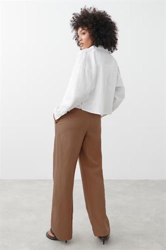 Kahverengi Elastik Belli Bol Kesim Pantolon MG2020