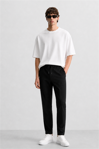 Siyah Relaxed Erkek Pantolon 6510