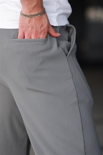 Füme Beli Ayarlanabilir Cep Detaylı Bol Pantolon 6545