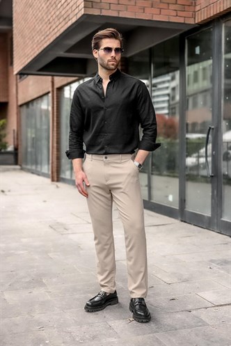 Bej Basic Erkek Pantolon E6576