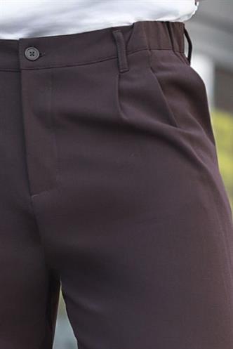 Acı Kahverengi Rahat Kesim Erkek Kumaş Pantolon E6577