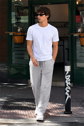 Gray Basic Jogger Trousers 5486