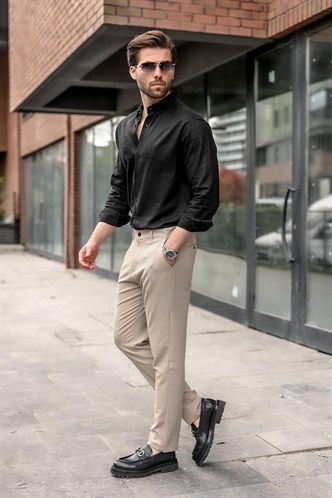 Bej Basic Erkek Pantolon E6576