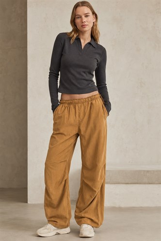 Camel Paraşüt Jogger Kadın Pantolon MG1726