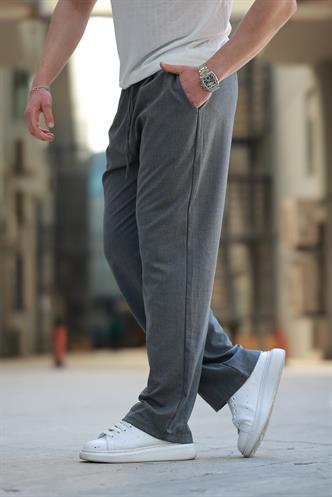 Antrasit Beli Ayarlanabilir Rahat Kesim Erkek Pantolon E6564