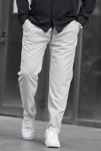 Gri Düz Paça Erkek Pantolon 6531