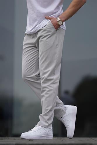 Gri Düz Paça Erkek Pantolon 6530