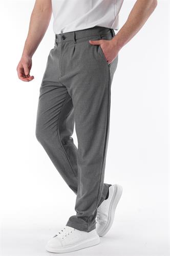 Antrasit Regular Fit Düz Kesim Yan Cepli Erkek Pantolon 6540