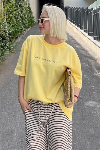 Kahverengi Beli Ayarlanabilir Pamuklu Bol Paça Dökümlü Çizgili Pantolon MG2133