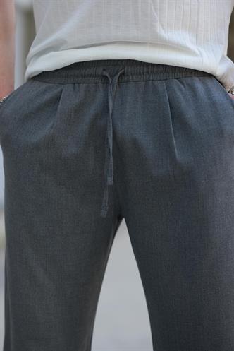 Antrasit Beli Ayarlanabilir Rahat Kesim Erkek Pantolon E6564