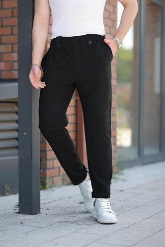 Siyah Regular Fit Erkek Pantolon E6574