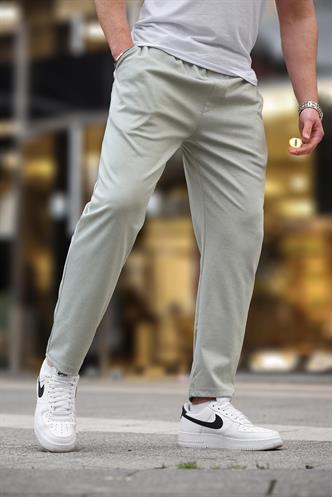 Çağla Yeşili Düz Paça Erkek Pantolon E6556