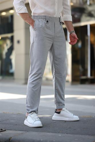 Gri Regular Fit Erkek Pantolon E6574