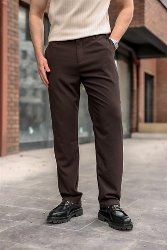 Kahverengi Basic Erkek Pantolon E6576