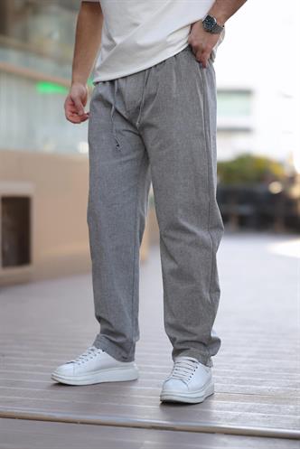 Siyah %100 Pamuklu Rahat Kesim Erkek Pantolon E6565