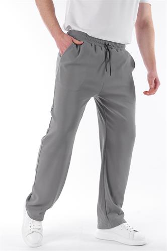 Füme Beli Ayarlanabilir Cep Detaylı Bol Pantolon 6545