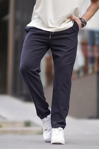 Lacivert Düz Paça Erkek Pantolon 6535