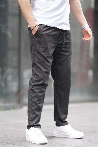 Siyah Düz Paça Erkek Pantolon 6531