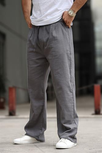 Füme Erkek Rahat Kesim Keten Pantolon 6539