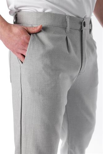 Gri Regular Fit Düz Kesim Yan Cepli Erkek Pantolon 6540