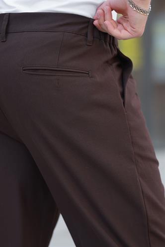 Acı Kahverengi Rahat Kesim Erkek Kumaş Pantolon E6577