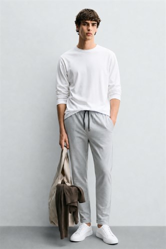 Madmext Men Gray Jogger Trousers 4242