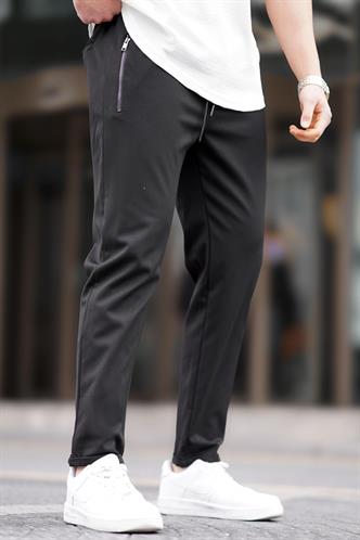 Siyah Fermuar Detaylı Erkek Pantolon 6520