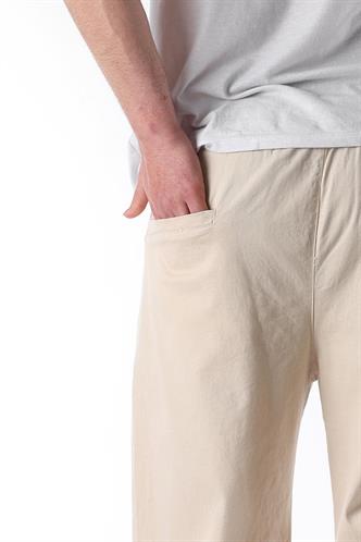 Bej Bol Paça Beli Bağlamalı Erkek Pantolon E7403