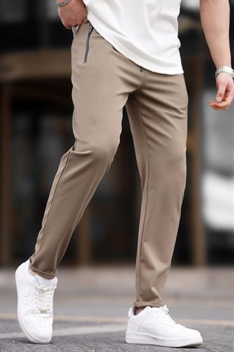 Taba Fermuar Detaylı Erkek Pantolon 6520