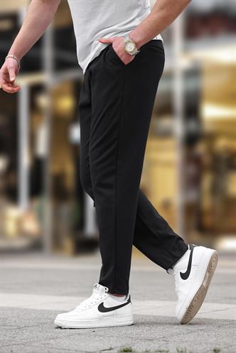 Siyah Düz Paça Erkek Pantolon E6556