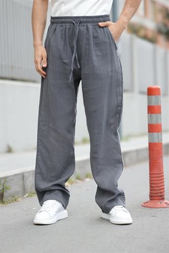 Füme %100 Pamuklu Rahat Kesim Erkek Pantolon E6562