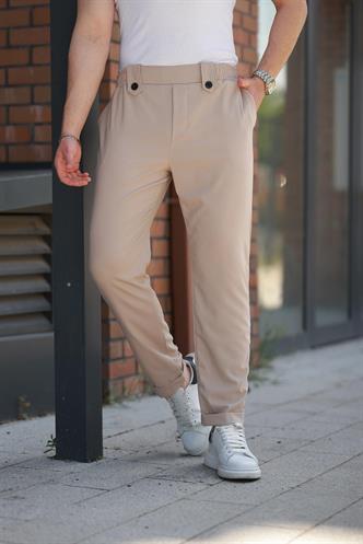 Bej Regular Fit Erkek Pantolon E6574