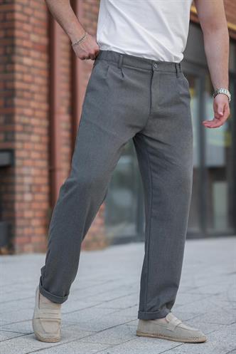 Antrasit Rahat Kesim Erkek Kumaş Pantolon E6577