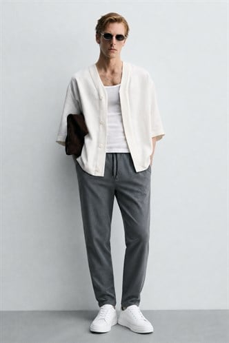 Madmext Men Anthracite Jogger Trousers 4242
